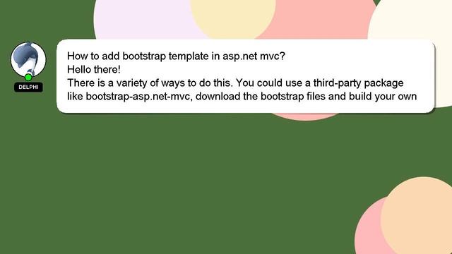 How to add bootstrap template in aspnet mvc? смотреть онлайн