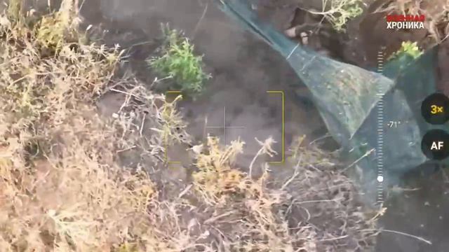 Всушник показал неприличный жест оператору дрона и в аду его отучат от непричных жестов