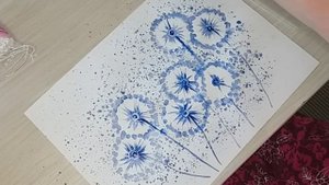 Одуванчики акварелью. Просто, быстро, для начинающих. Поэтапно рисуем с детьми