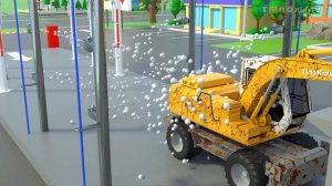 Строительство домиков для сельскохозяйственных животных для детей | Мини-экскаватор и строительные