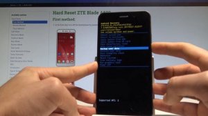 How to Enter Recovery Mode in ZTE Blade A602 - Android System Recovery |HardReset.Info
