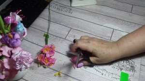 Замечательная веточка сакуры из фоамирана!