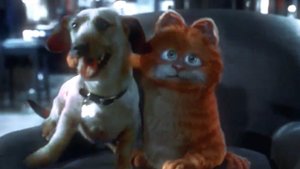 Клип Гарфилд и Одди-Жили были два друга метель и вьюга)