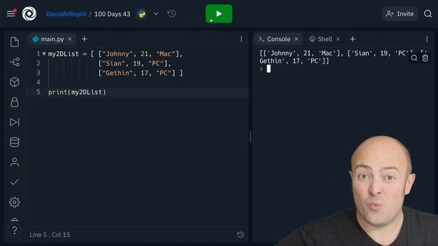 Day 43: 100 Days of Code: 2D Lists смотреть онлайн