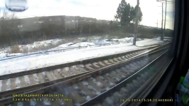 Россия из окна поезда Вологда Москва часть 2/2 от Ярославля смотреть онлайн