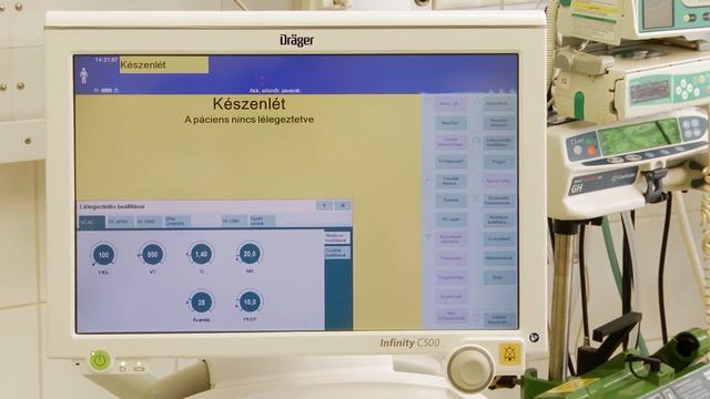 Lélegeztetőgép beállítása, lélegeztetés indítása смотреть онлайн