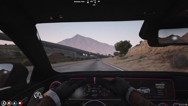 NEW AMG GT63s SUNSET POV DRIVE GTA 5 смотреть онлайн