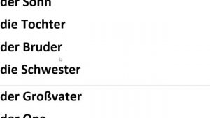 Немецкий язык для начинающих. 43 урок. Слова по теме семья