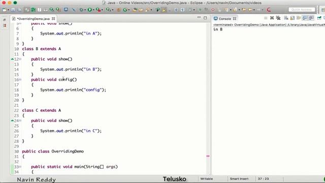 #6.5 Java Tutorial | Dynamic Method Dispatch смотреть онлайн
