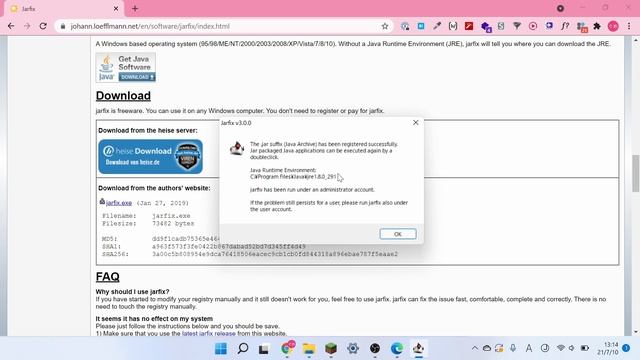 Windows11でjarファイルが開けない時の直し方 смотреть онлайн