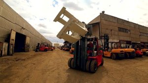 Вилочный погрузчик JAC CPQD 60 с рулонным захватом