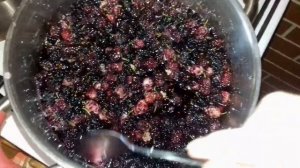 Варенье из черной шелковицы. Варим варенье дома.