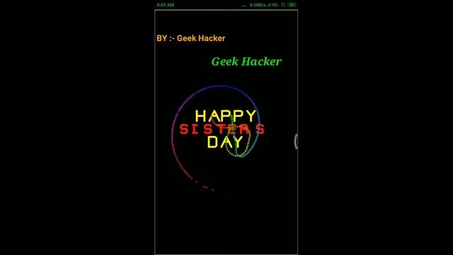 Happy Sisters Day Wishes Using Python Turtle Graphic ? || #pythonturtle #python #coding #geekhacker