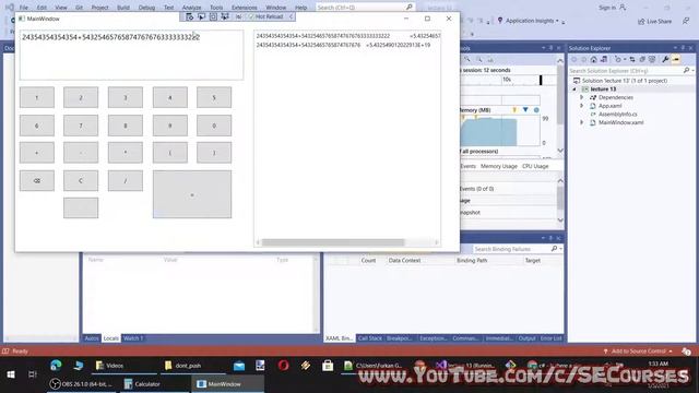 C# Programming For Beginners - Lecture 13: How to Design & Code/Program a Calculator by Using NCalc