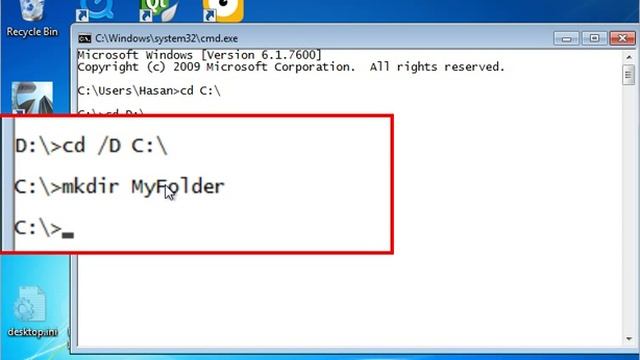Введение работы с командной строкой CMD в WINDOWS. УРОК №1