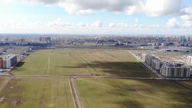 Мурино против Бугров. Человейники и пробки. Видео с дрона