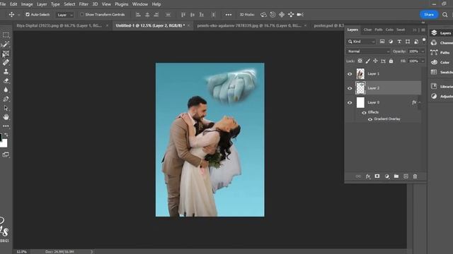 How to Create a Wedding Poster in Photoshop 2023 #wedding #editing #photoshop смотреть онлайн