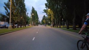 Evening bike ride in Moscow. Find out what are your impressions?