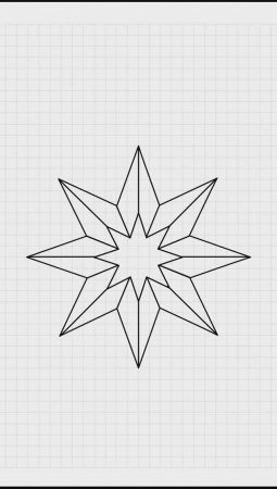 HOW TO DRAW A GEOMETRIC PATTERN \\ как нарисовать восьмиконечную звезду