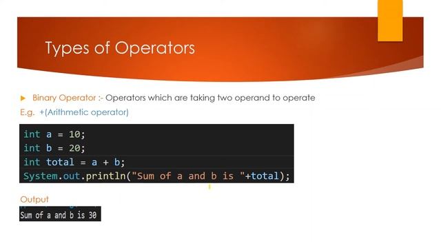 Java Tutorial - Session 9 Operators in Java | Unary Operators | Binary Operators | Ternary Operator