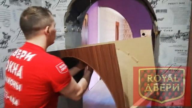 Устанавливаем гигантскую арку. Купить двери в Орске. магазиныдверейорск
