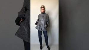 Куртка женская экокожа тм Ying Dao цв.серый принт дл.70 см р.50-52 новая за 3500 ₽ /11830/