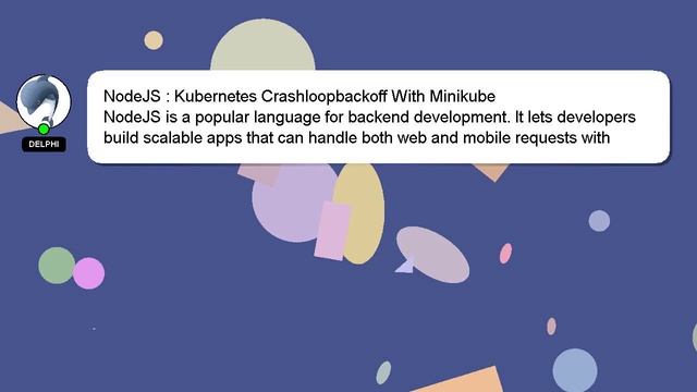 NodeJS : Kubernetes Crashloopbackoff With Minikube смотреть онлайн