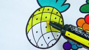 Раскраска Фрукты Видео для Детей