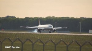 Lufthansa Airbus A321-131 D-AIRF arrival at Munich Airport Landung Flughafen München