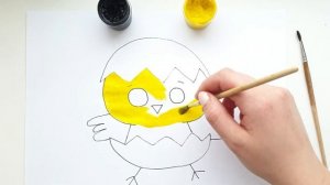 Как нарисовать Цыпленка? How to draw a Chicken?