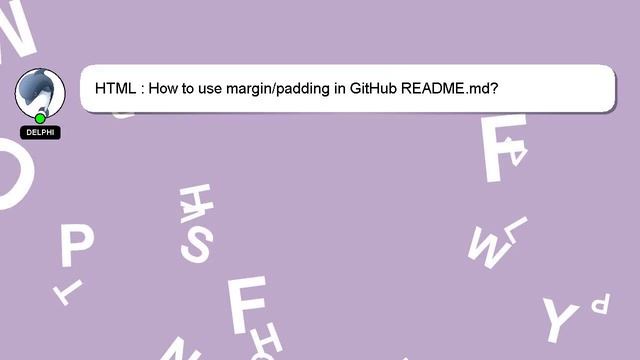 HTML : How to use margin/padding in GitHub README.md? смотреть онлайн
