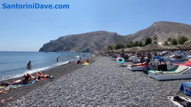 Kamari Beach in Santorini, Greece - Orientation смотреть онлайн