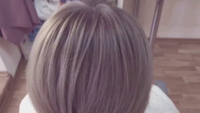Растяжка цвета для седых волос.Краситель Эстель принс +.