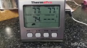 Запекание свинины  в духовке с термометром ThermoPro TP17.