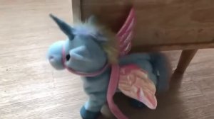 Пение и ходьба единорог электронный плюшевый робот лошади новый рождественский подарок электронные