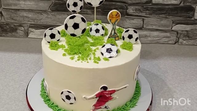 Торт для футболиста⚽.Быстрое и легкое оформление. смотреть онлайн