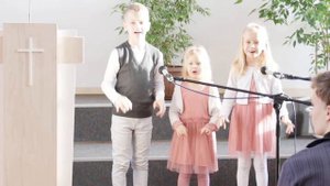 "Один построил свой дом на песке..."_ пение детей