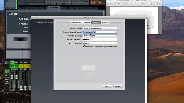Behringer X32 WIFI Client Connection