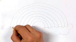 Как нарисовать РАДУГУ / Раскраска Детям / Учимся Рисовать