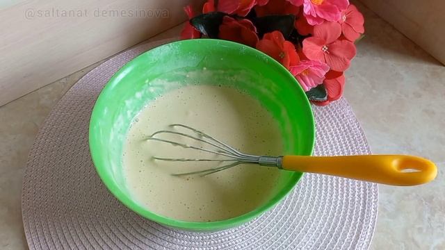 Блинчики с сыром и колбасой/Қазақша рецепт