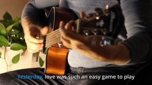 Yesterday (Cover) - The Beatles | #Acoustic #Guitar | Karaoke #Lyrics