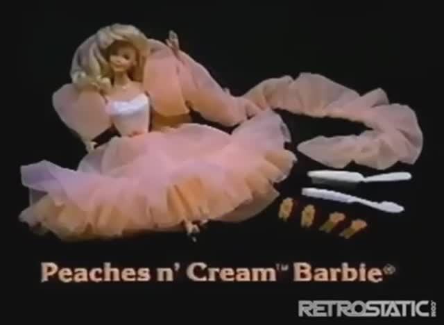 1985  Реклама куклы Барби Маттел Персик и Крем Mattel Peaches n cream Barbie