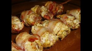 Куриные рулетики в беконе, рецепт