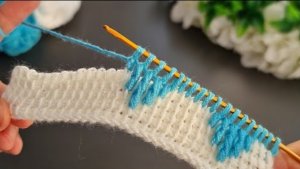 Идеи вязания в тунисской технике ? Узоры крючком??