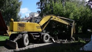 Экскаватор ТВЭКС ЕК-18. Работа.