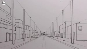 How to Draw a Road in One-Point Perspective and Street View of Mt. Fuji: Narrated