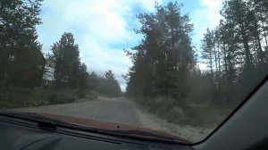 Дорога на турбазу Арсенал. Озеро Янисъярви. Посёлок Вяртсиля. Карелия.