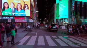 Walking in New York City - Times Square At Night - HDR - Binaural - USA (720p)