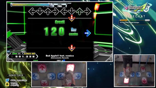 【DDR A3】 EDP (11) Bad Apple!! feat. nomico / Alstroemeria Records смотреть онлайн