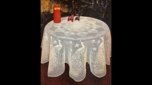 Круглые скатерти  - филейное вязание крючком. Подборка № 29 [1000 и 1 узор]